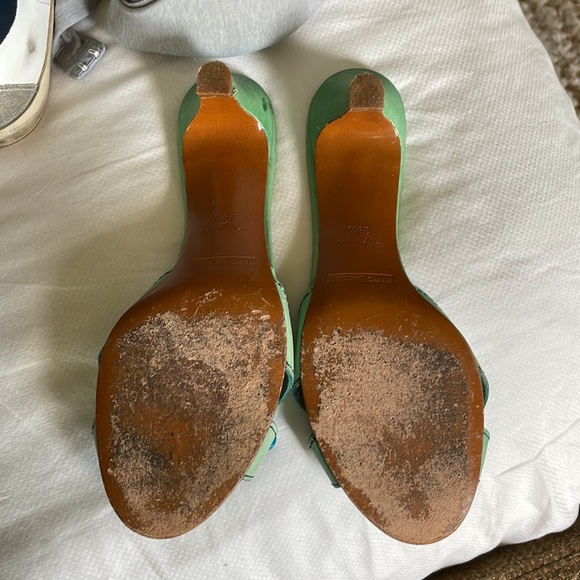 Marc Jacobs green kitten Mules size 39 1/2 - Picture 9 of 9